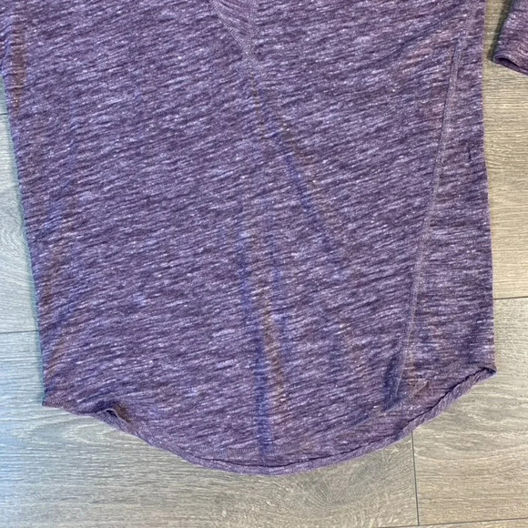 Aritzia Wilfred Free Top Henley 3/4 length sleeve Purple y2k 2000s Size XS - Picture 10 of 15